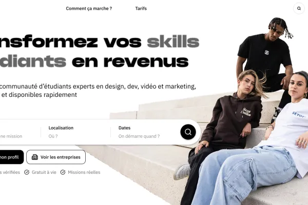 Aperçu du site internet pour JOBBRR