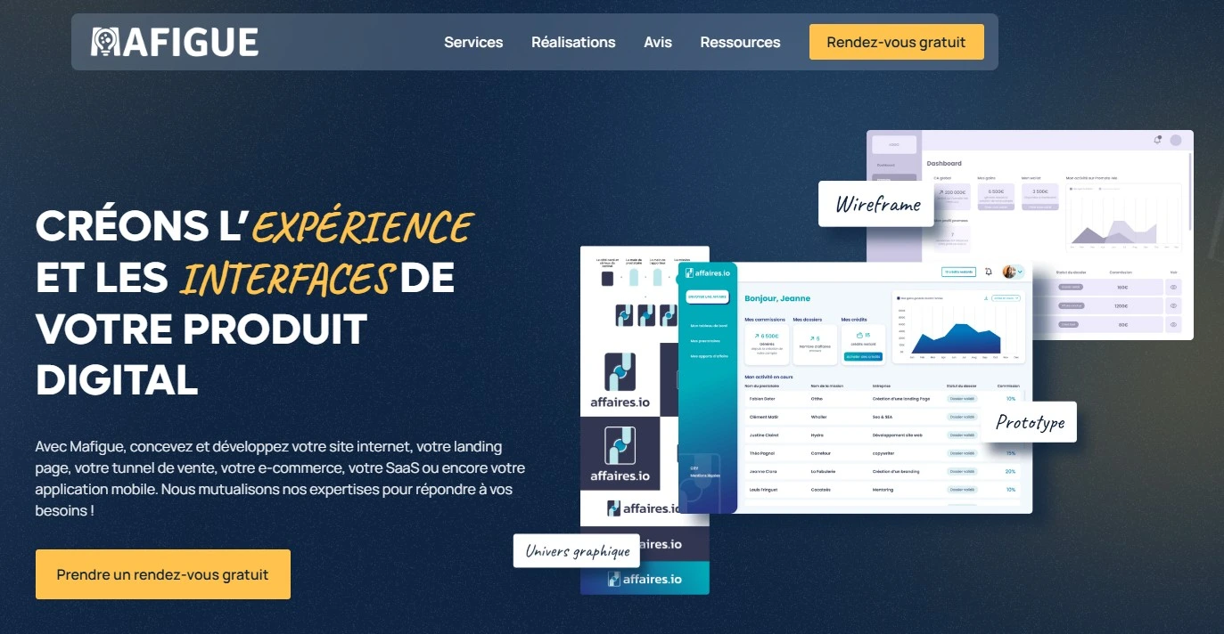 Aperçu du projet pour Stratégie de communication Mafigue