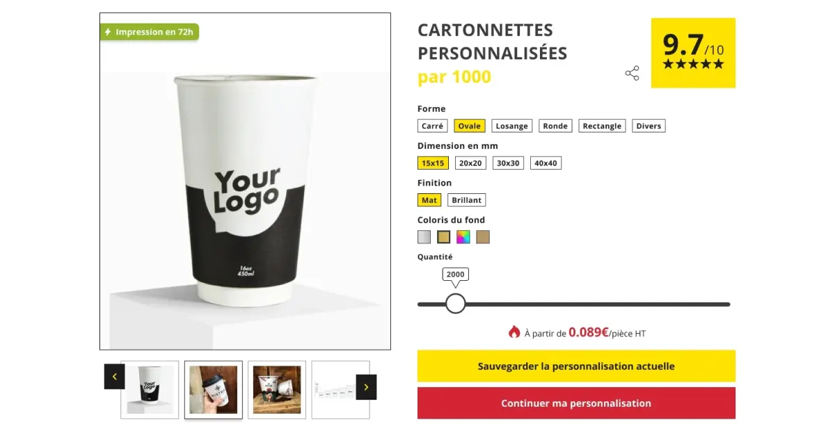 Aperçu du site internet pour PAPA France