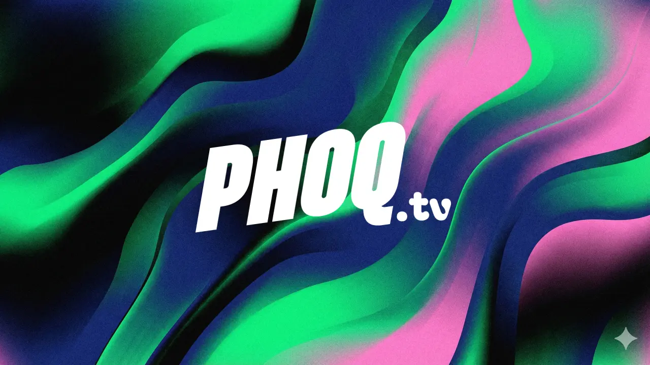 Aperçu du landing page pour PHOQ.tv